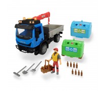 Sunkvežimis 29 cm su kranu ir 2 rūšiavimo konteineriais | Iveco | Recycling Conteiner Set | Dickie 3836003
